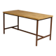 Table de cuisine industrielle vintage du bloc de l'Est, années 1950, Tchécoslovaquie