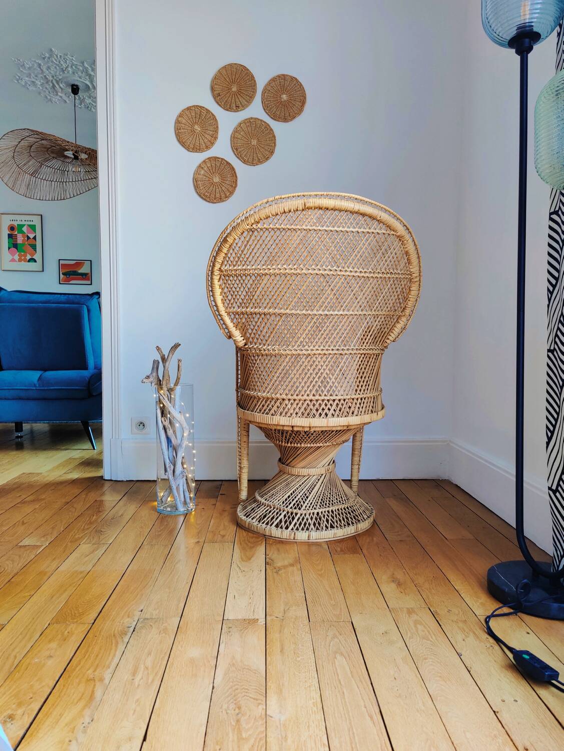 Emmanuelle wicker armchair