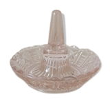 Old pink glass baguier