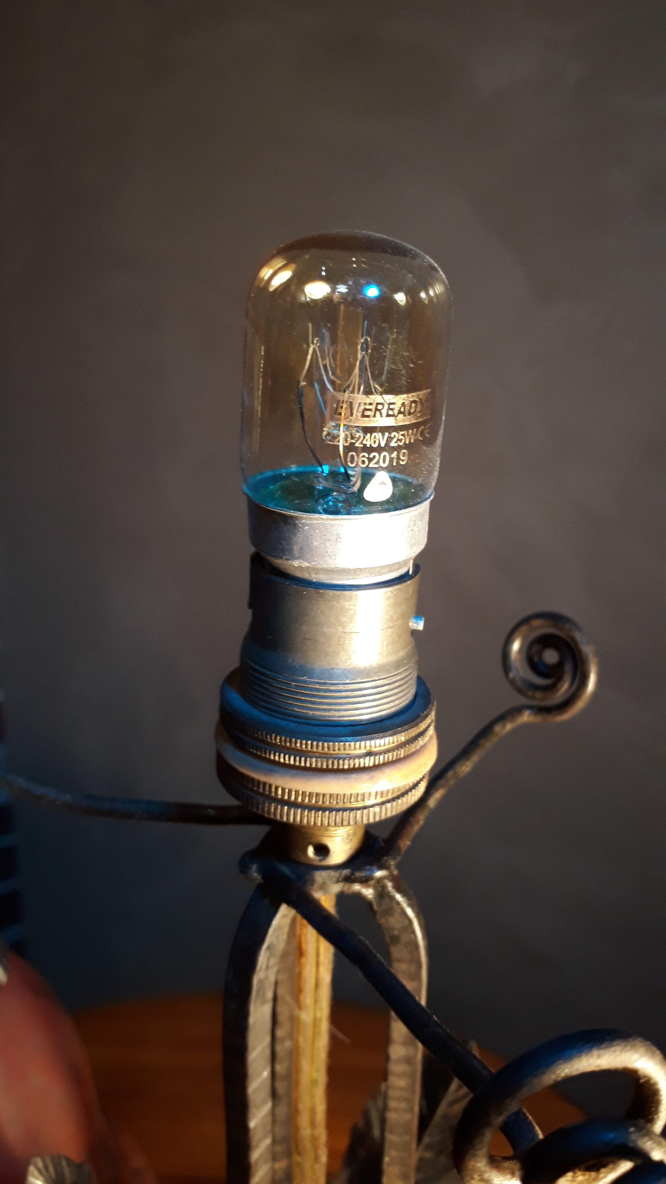 Small wrought iron lamp 1920