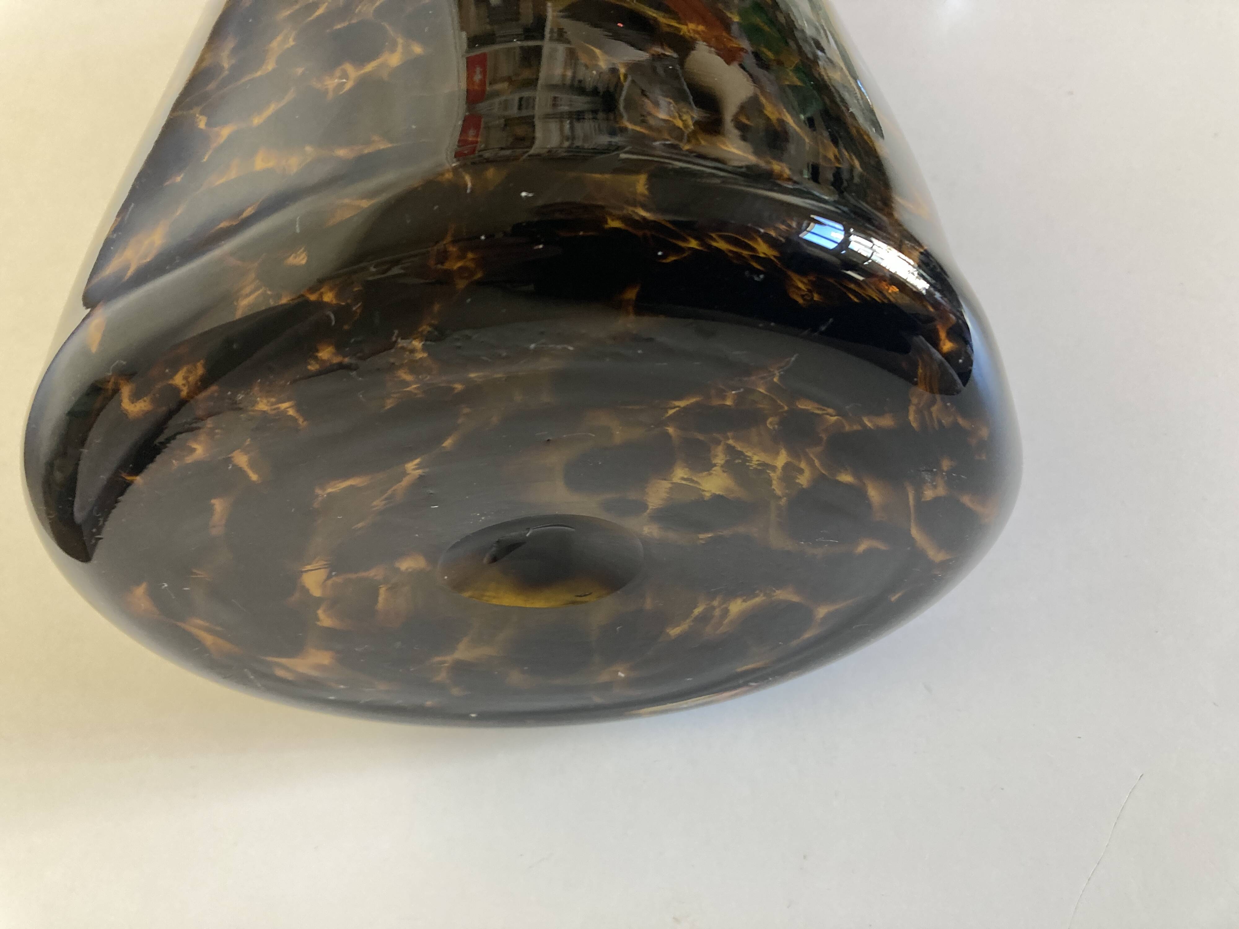 XXL vase Italian work, macchia pattern, 1970