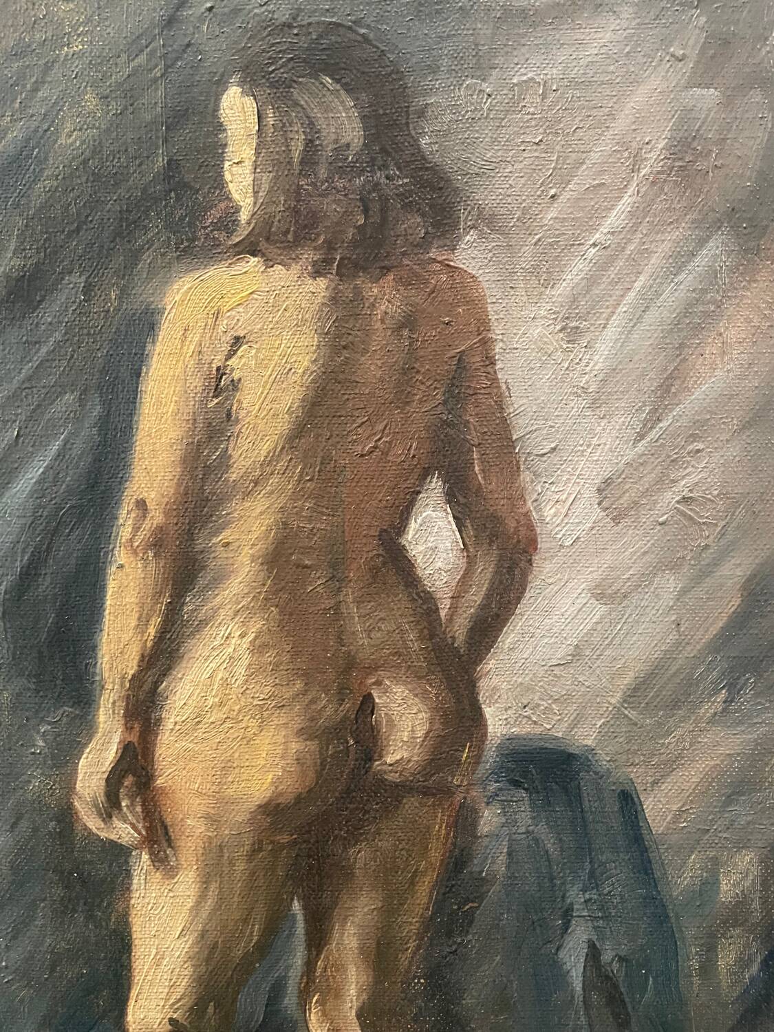 Old painting female nude 20th century