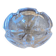 Vintage daum crystal petal shaped ashtray pocket video #d9