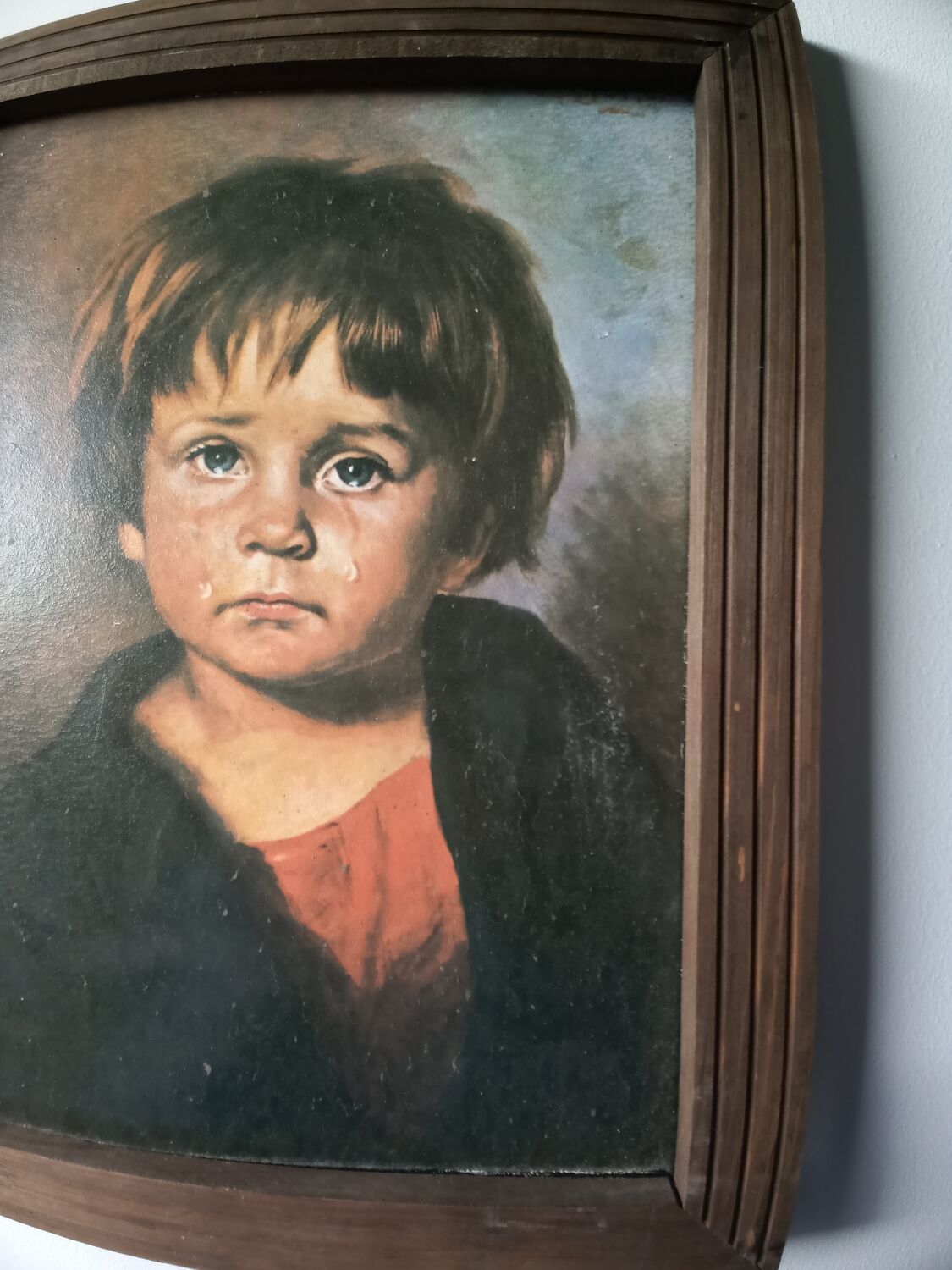 Tableau l'enfant qui pleure Giovanni Bragolin