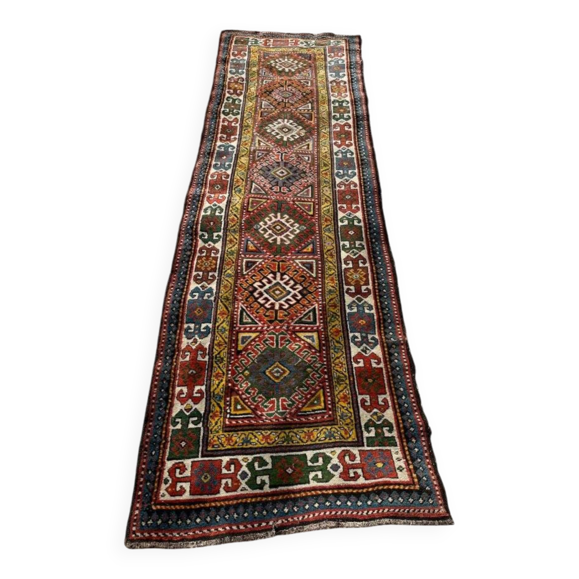 Long antique Persian carpet