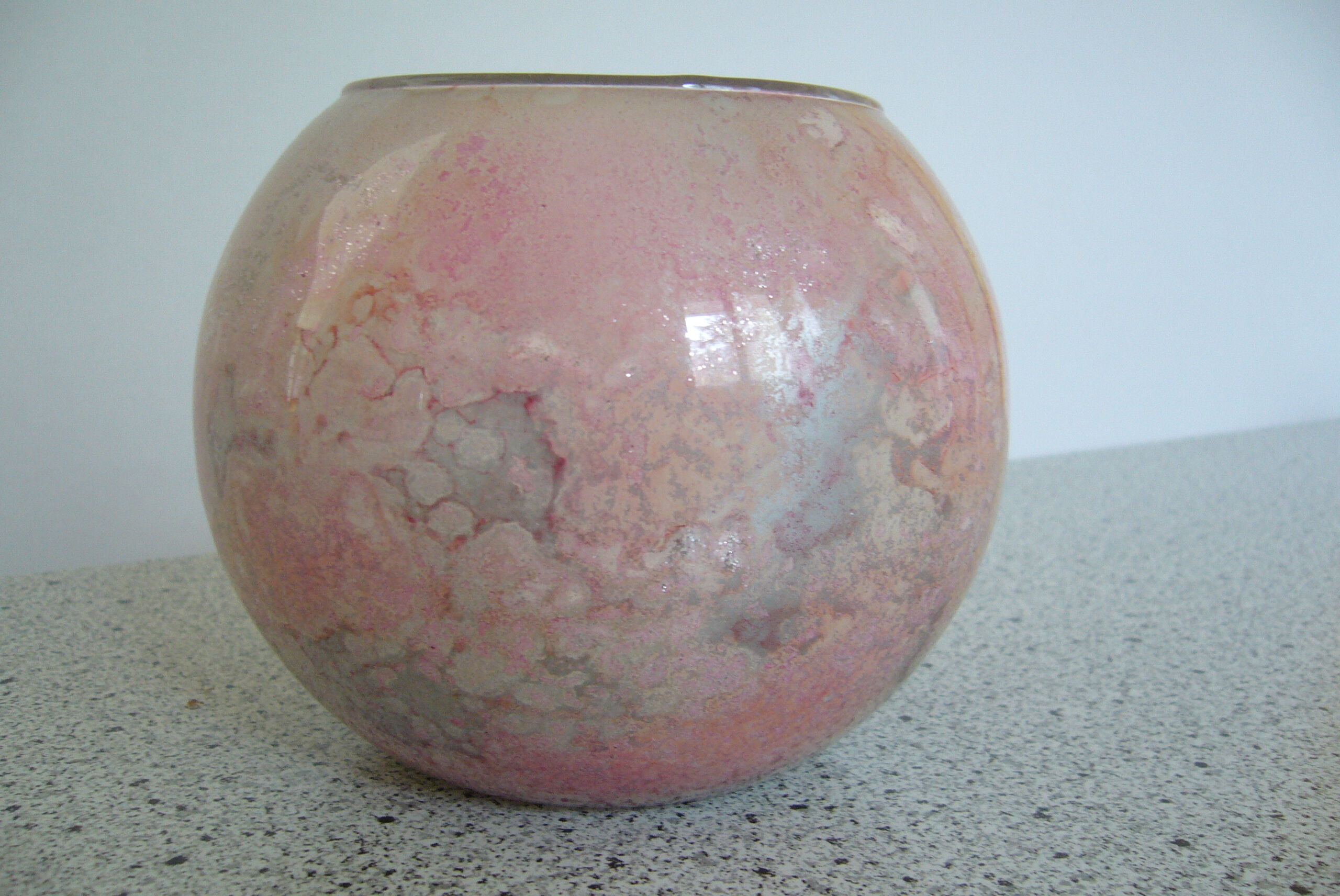 Jean-Noël Bouillet lacquered glass ball vase