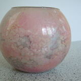 Vase boule en verre laqué Jean-Noël Bouillet