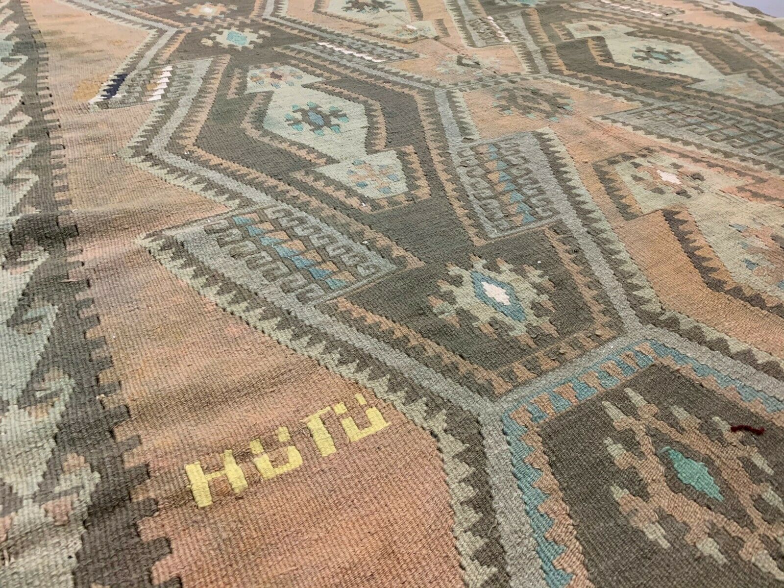 Turkish kilim 405x136 cm wool