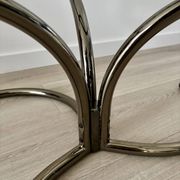 Morex coffee table attributed to Milo Baughman, 1970s, 3 trays.