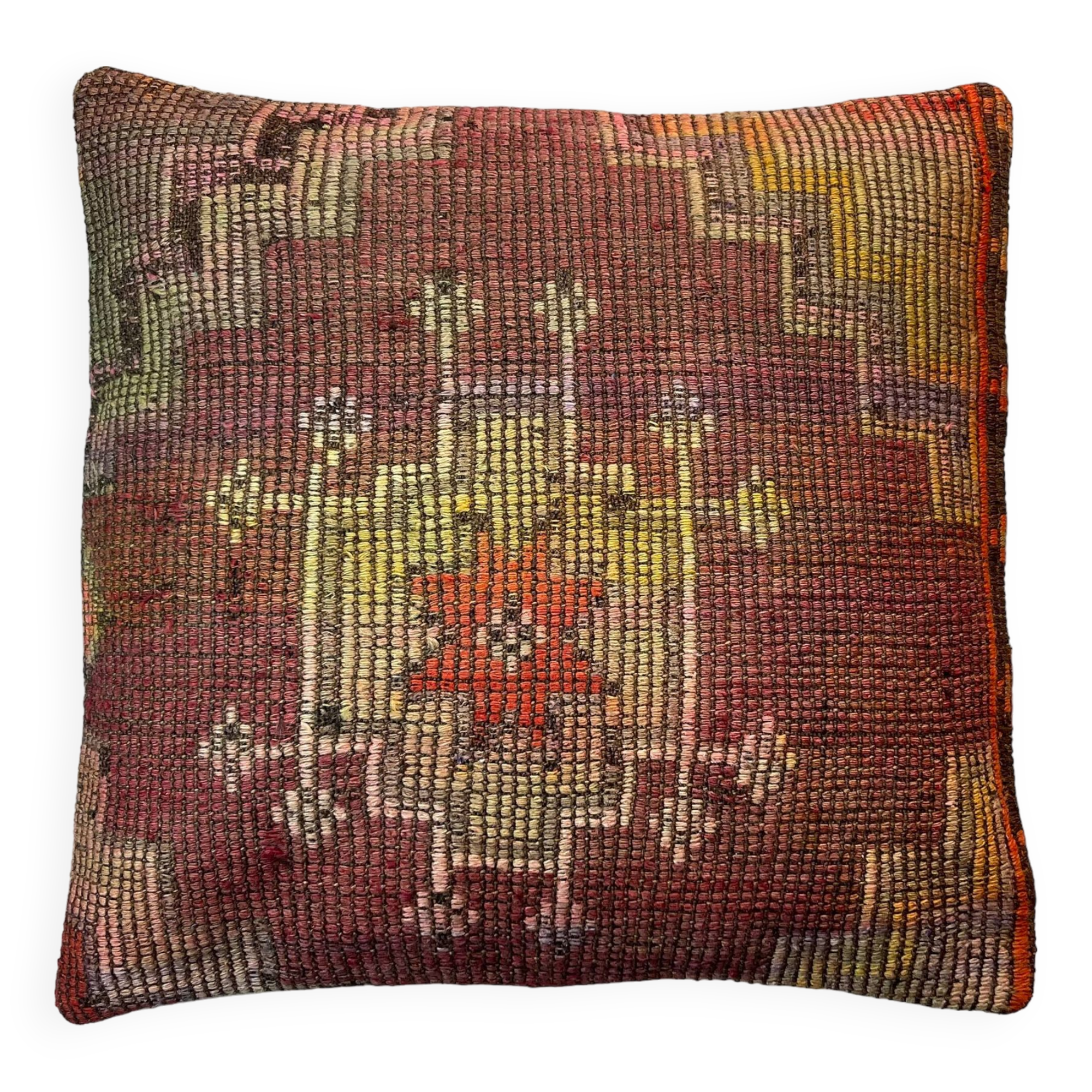 Housse de coussin kilim turc vintage, 55 x 55 cm