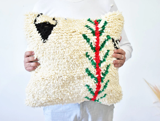 Colorful Moroccan carpet pillow 46x46cm