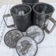 Lot of 3 vintage charity collection urns Piggy Bank Folk Art