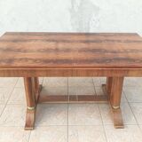 Art Deco table in burr walnut