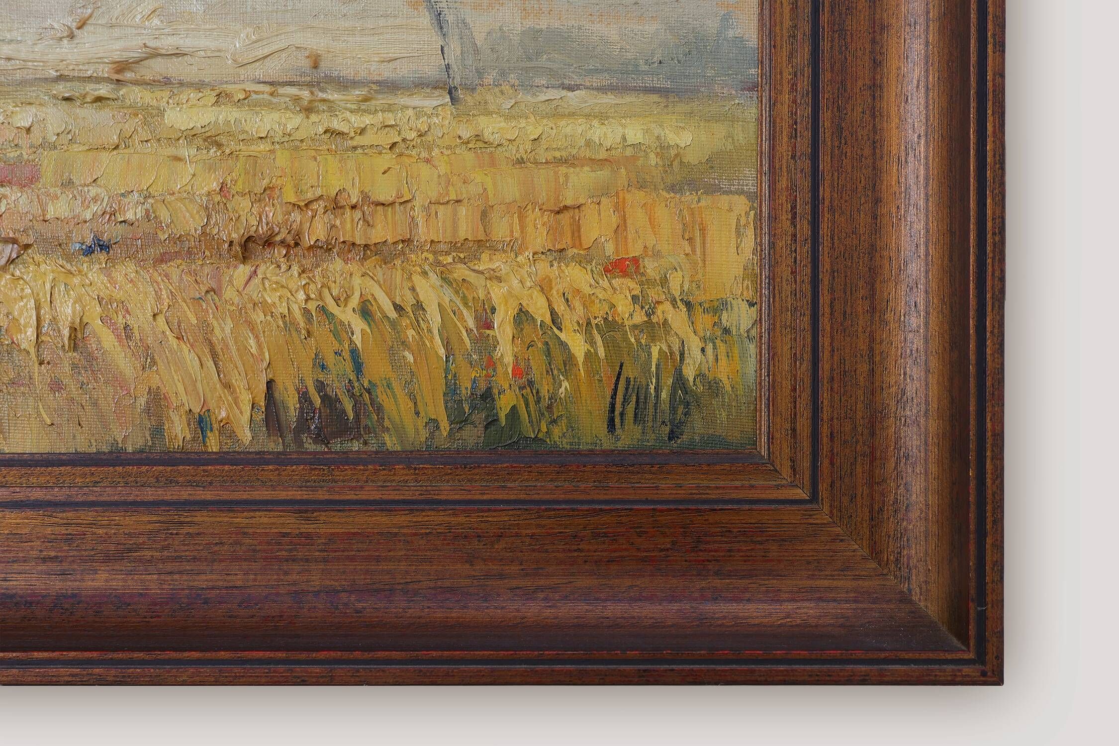 Impressionist Belgian Landscape Painting, Oil on Canvas, 20th Century