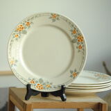5 old Badonviller flat plates