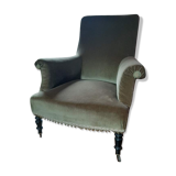 Napoleon lll velvet armchair