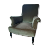 Napoleon lll velvet armchair