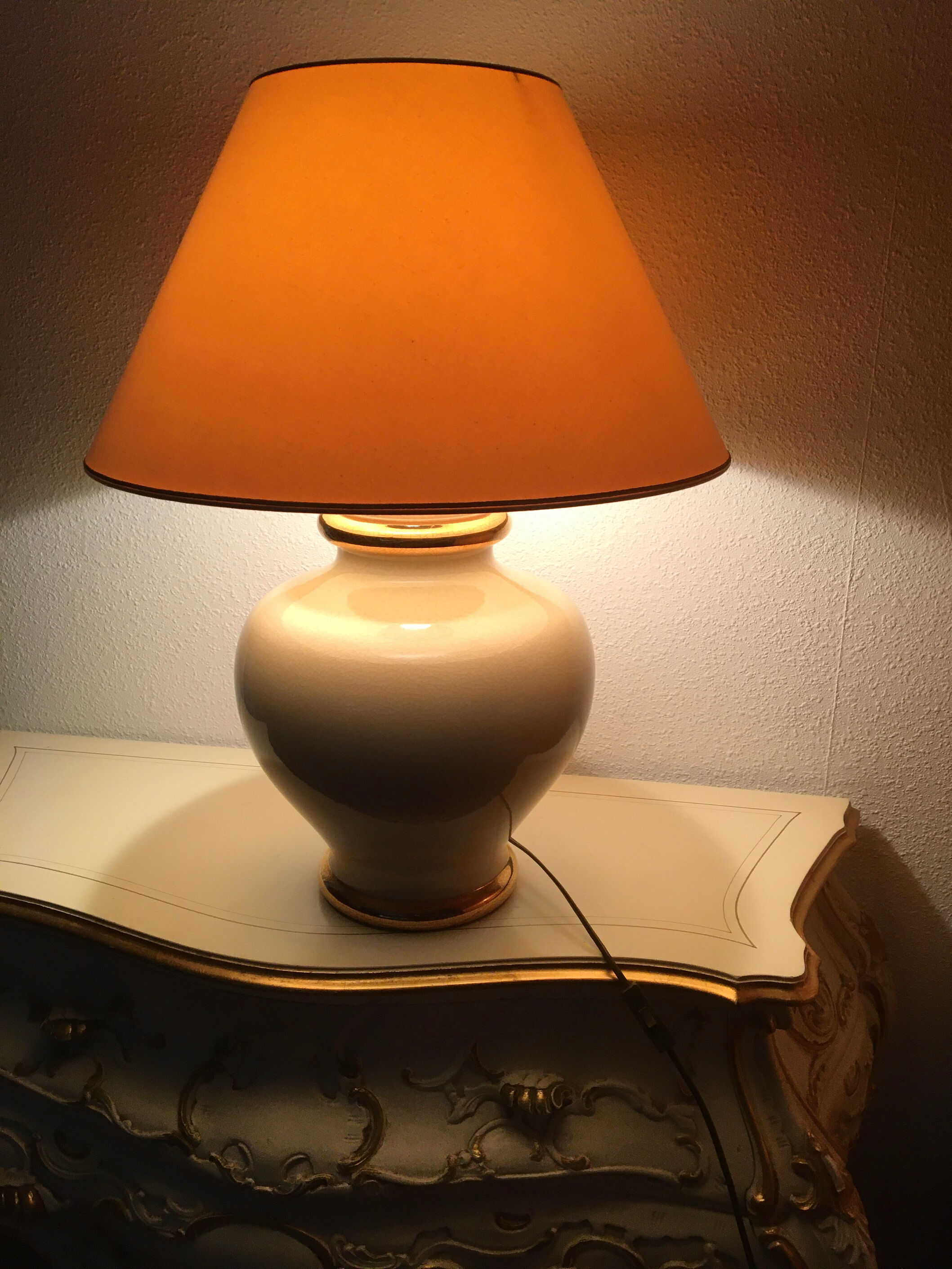 Salon lamp Le Dauphin Panama ivory