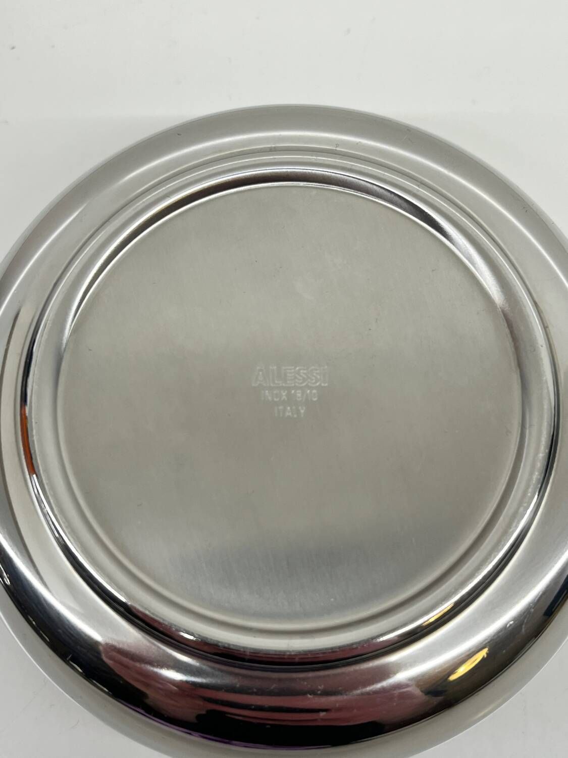 Alessi – Spiral Ø12 cm – Achille Castiglioni – Ashtray – Polished stainless steel