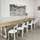 Large 1940s-style outdoor dining table