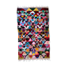 Morocco multi-color fabric carpet with berber alphabet