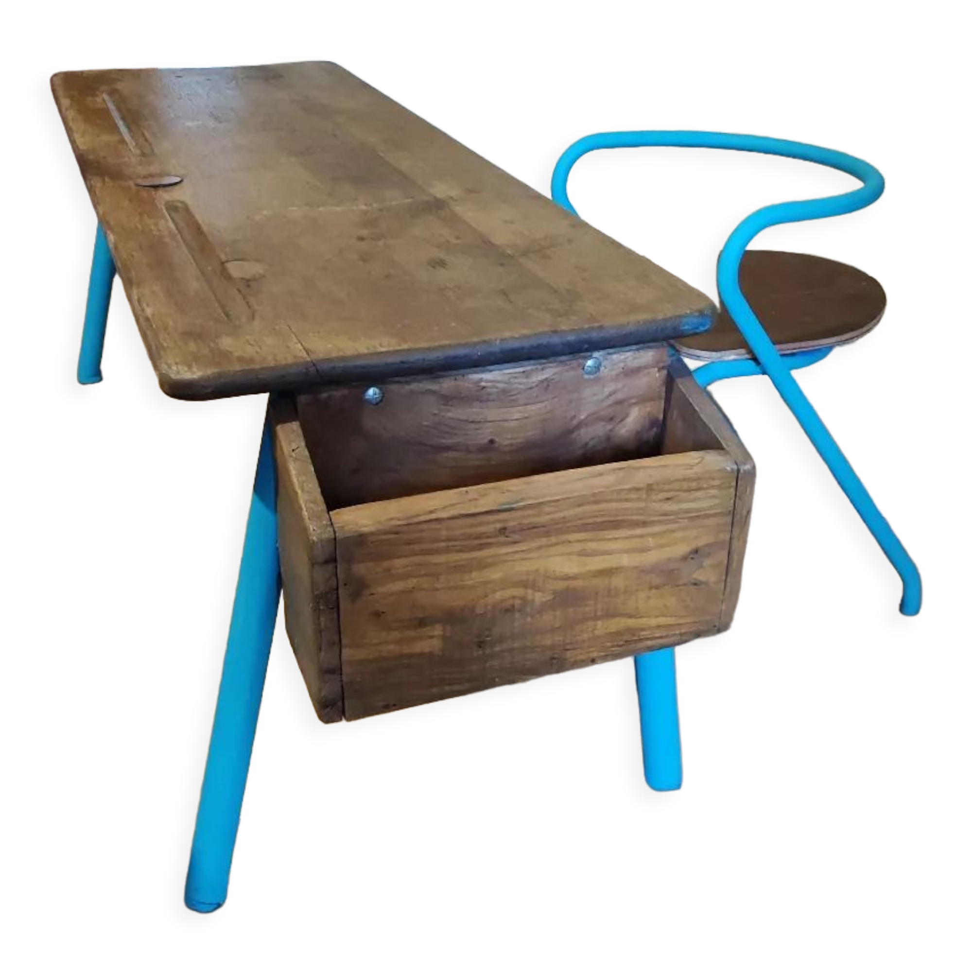 School desk desk with chair
