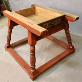 19th-century painted wooden changing table