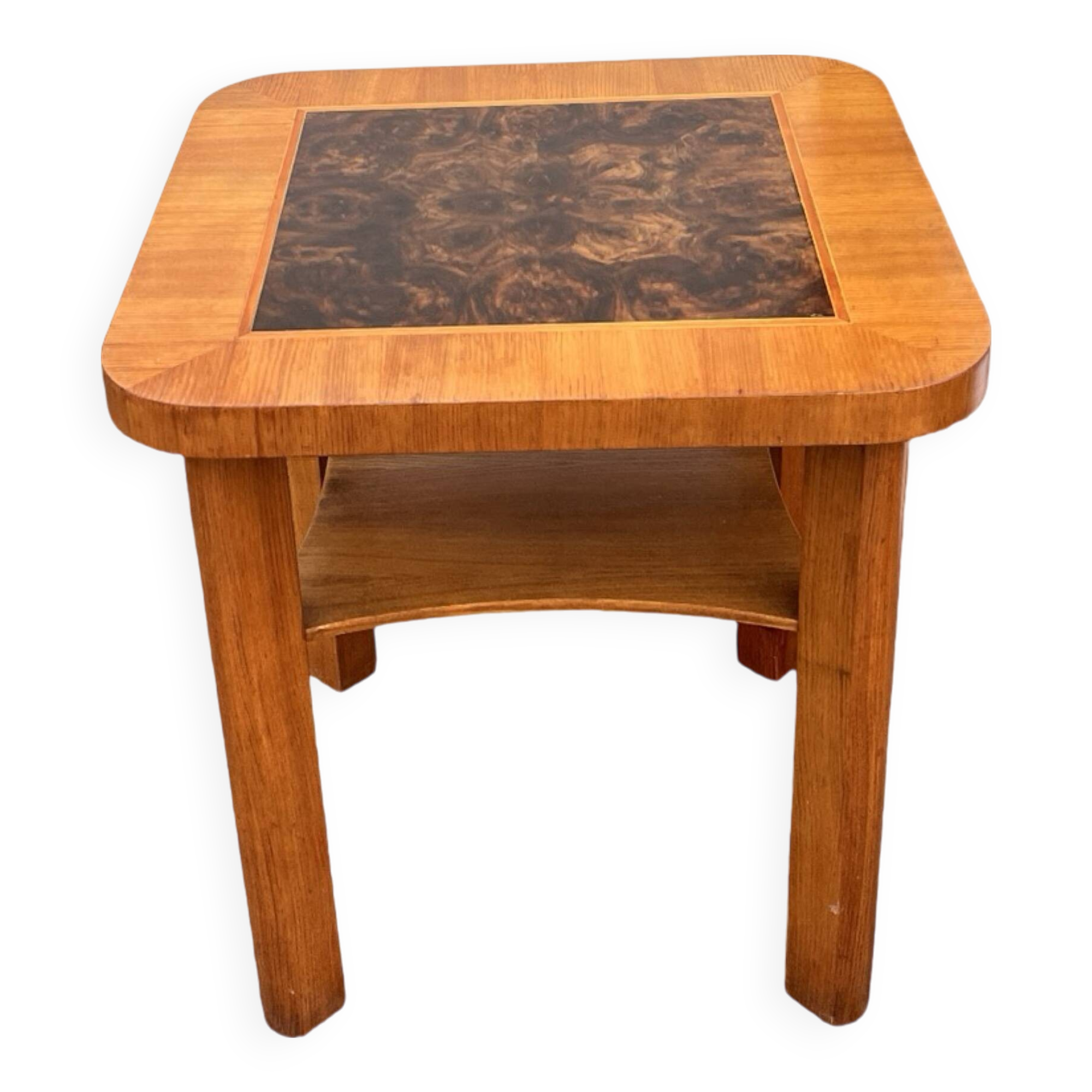 Table basse carrée art déco, Allemagne années 1950.
