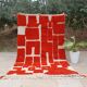 Handmade Moroccan wool rug, large size 250x150 cm, handcrafted.