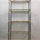 Neoclassical shelf with silver gunmetal patina and gilt metal