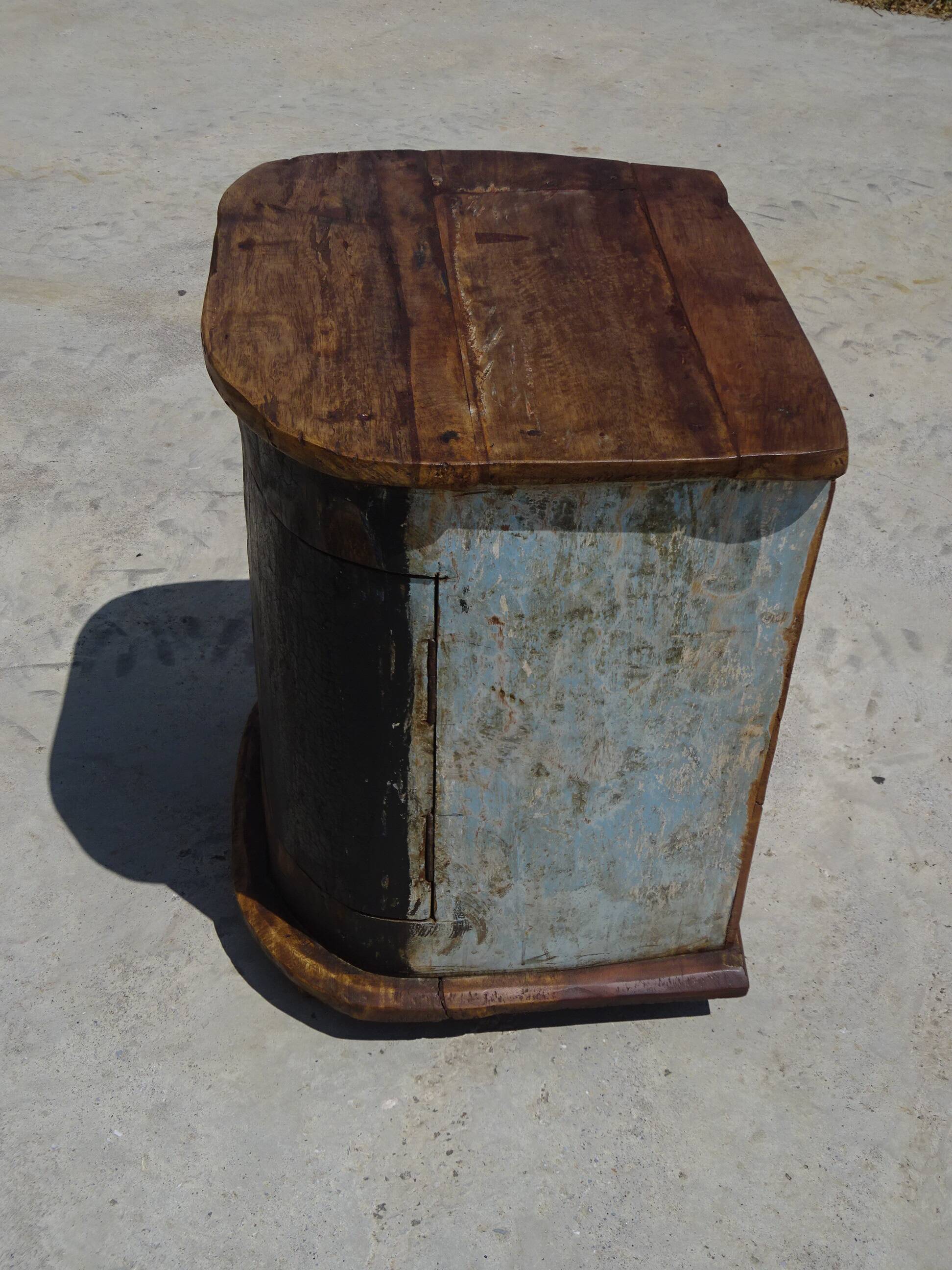 Small wooden canoe furniture, solid teak