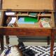vintage desk with storage
