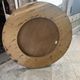 Table ronde vintage avec plateau en bois
