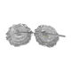 Crystal and silver metal saleron vintage 1950