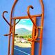 Vintage rattan entrance hall wardrobe