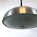 Oscar Torlasco for Lumi, large Italian pendant light with adjustable glass from 50s