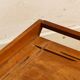 Art deco tray in solid teak