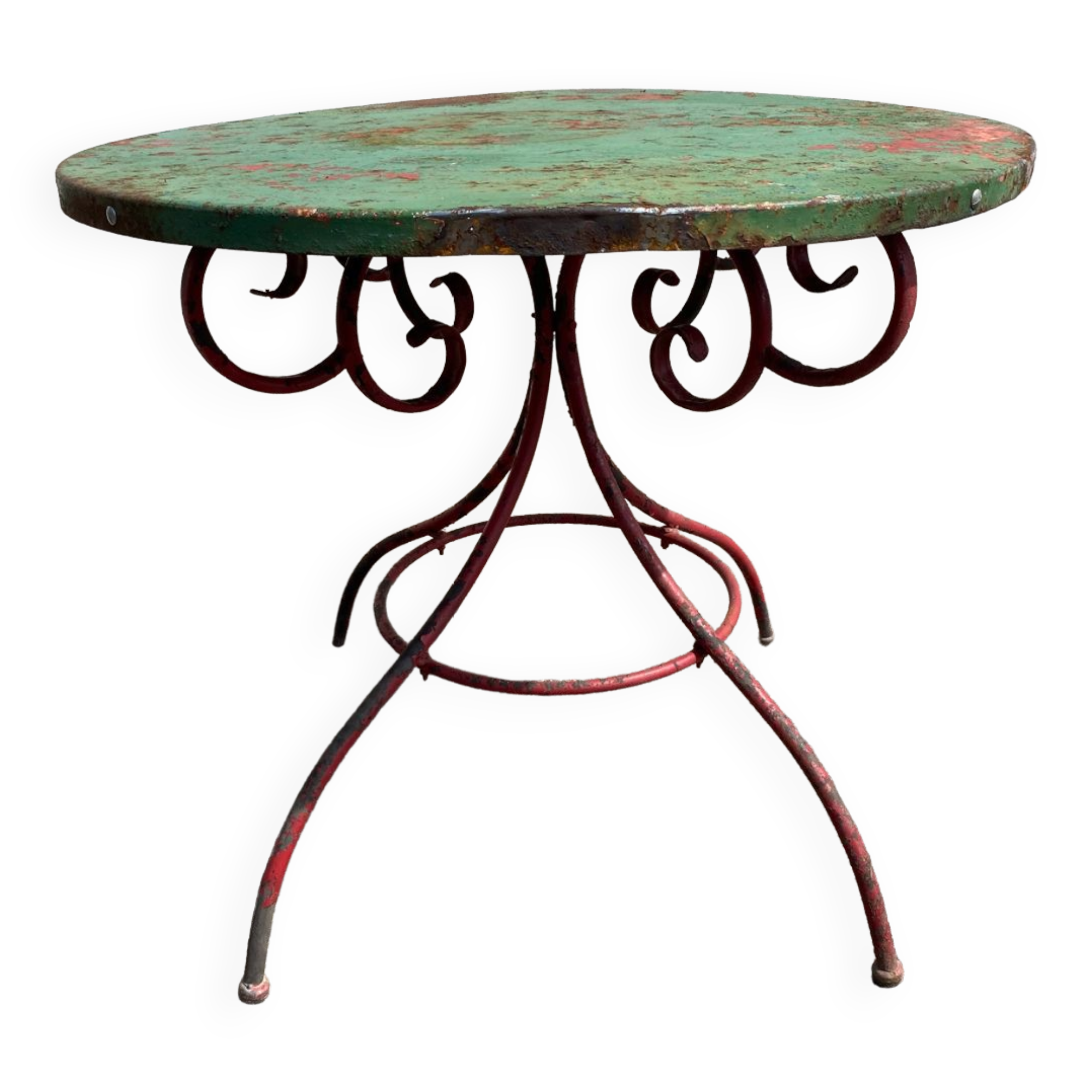 Scrolled garden table