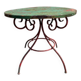 Scrolled garden table