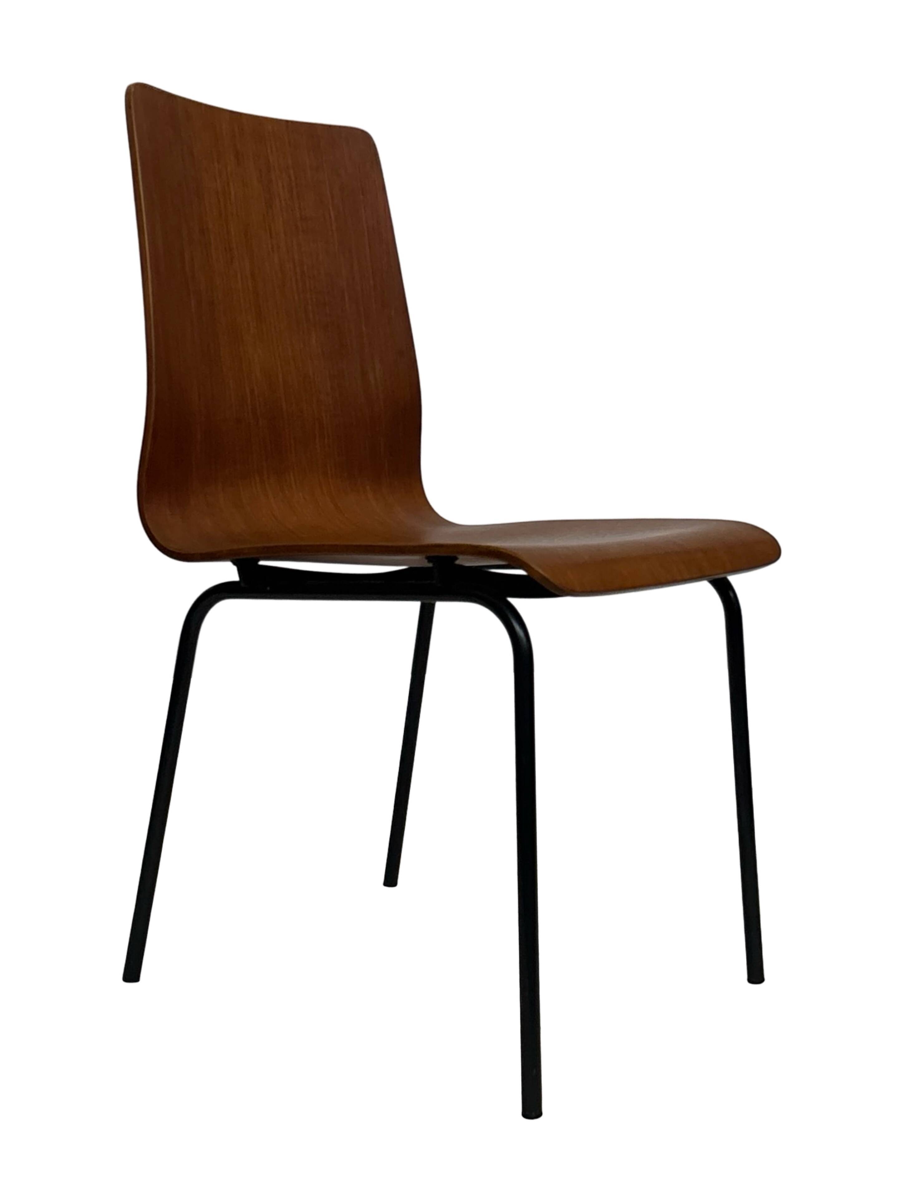 Vintage dining chair Friso Kramer for Auping 'Euroika' plywood design