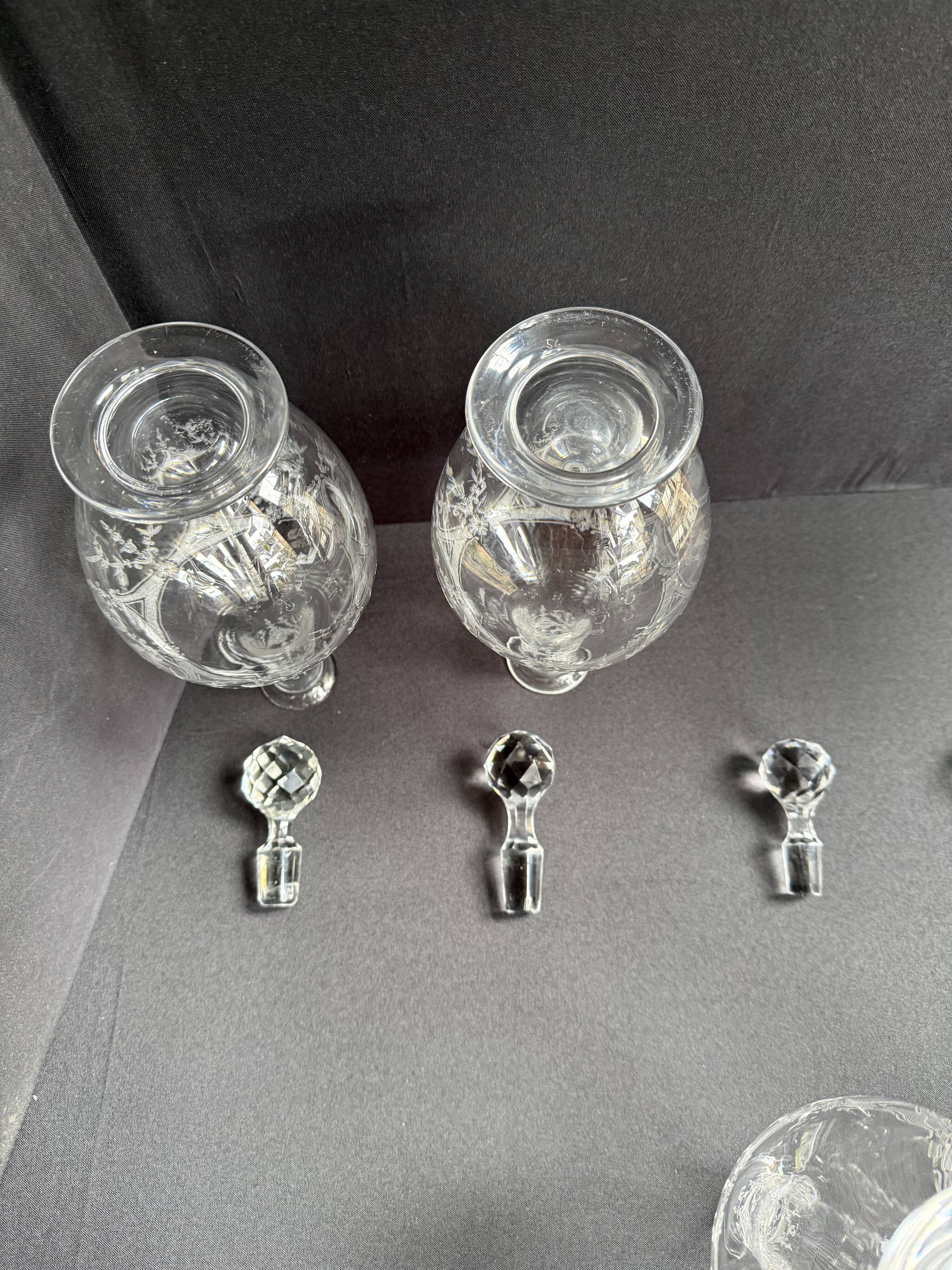 Saint Louis Manon carafe service (sold individually - Stock of 5)