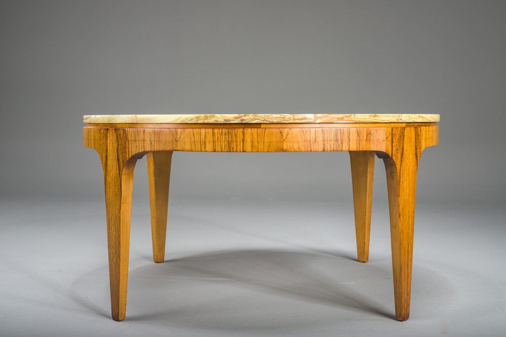 Mid-century coffee table in onyx from Ilse Mobel, 1960s