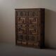 Handcrafted two-door cabinet, Spain, circa 1950