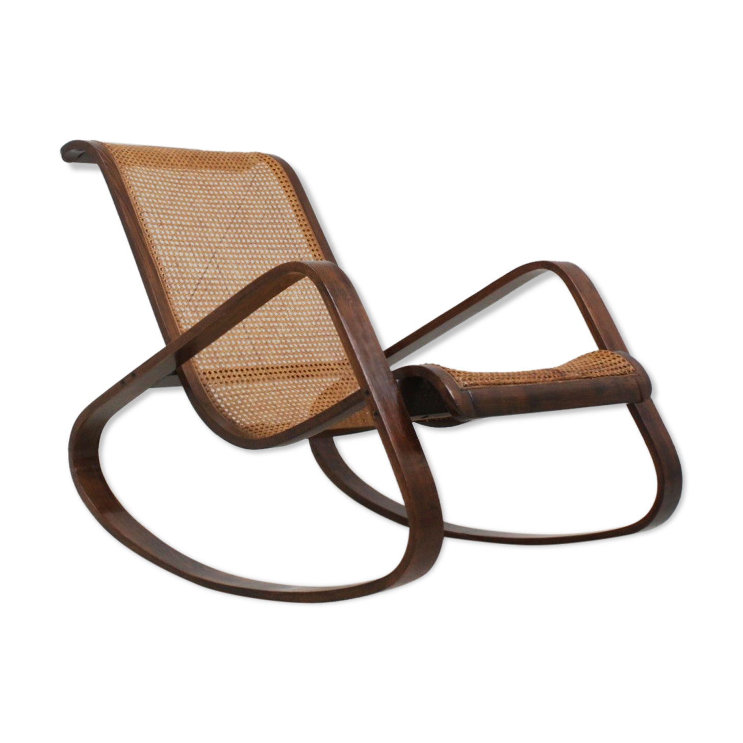 Rocking-chair Luigi Crassevig « Dondolo » années 1970