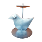 Candle holder bird metal casserole