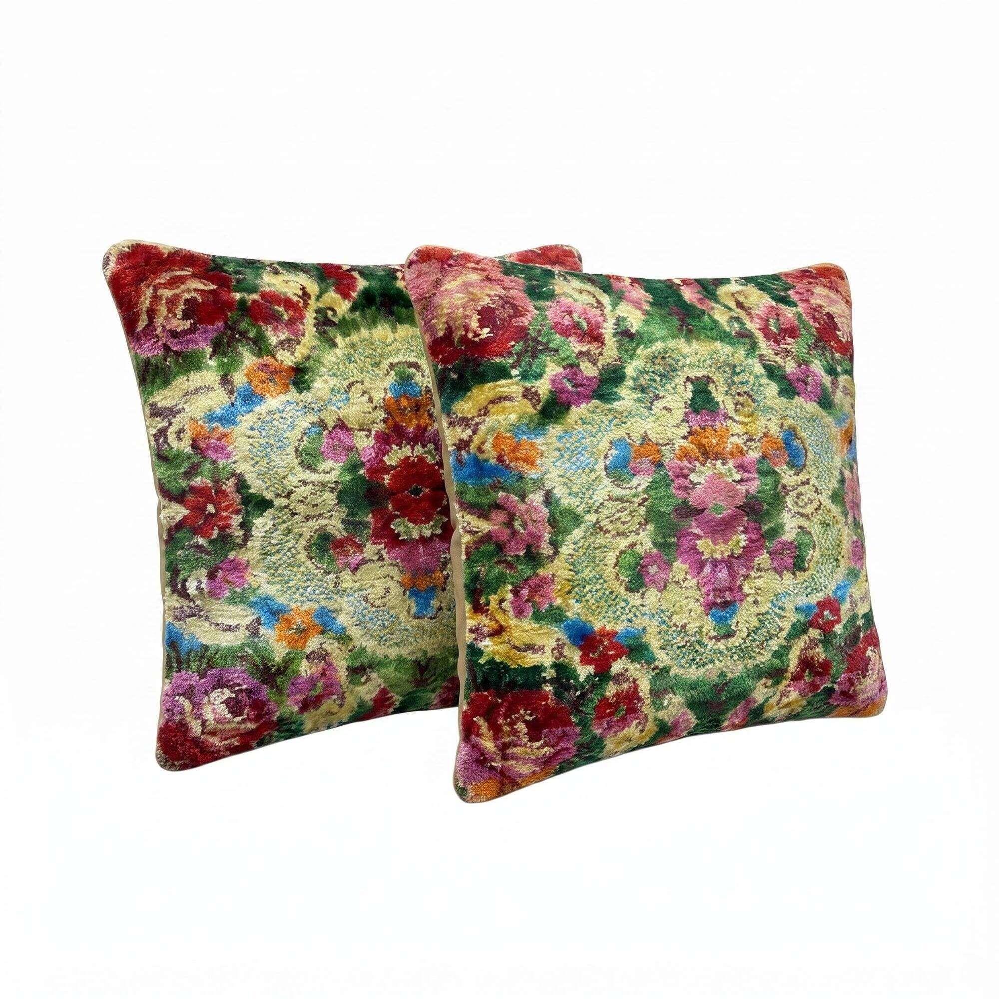 Set of 2 vintage kilim cushion covers 38x43 cm