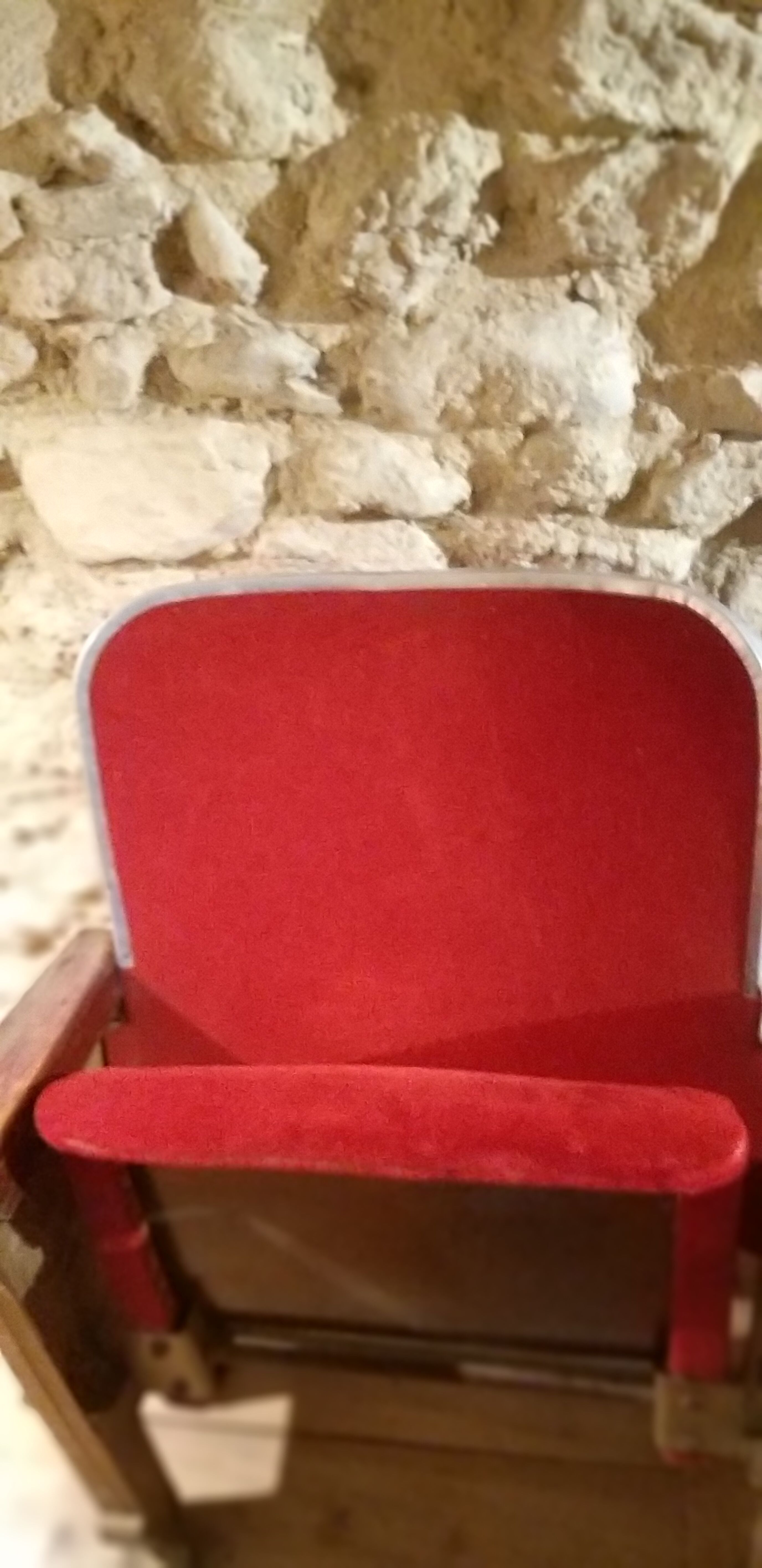 Pair of 1950s Fischel movie chairs