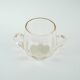 Glass ice bucket, Italian design, 1970s, made in Italy