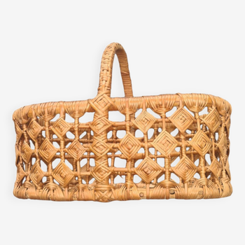 Panier avec anse en osier