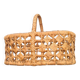 Basket with wicker handle
